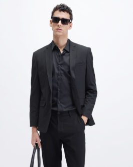 Slim Fit Solid Cotton Shirt