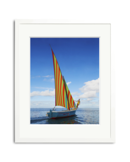 Sailing in Maritius Framed Wall Art Print