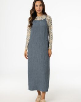 Slate Smocked Rope Midi Jumper