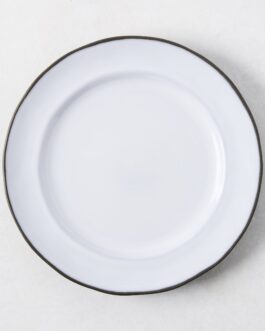 Smoke Grey Stoneware Salad Plate