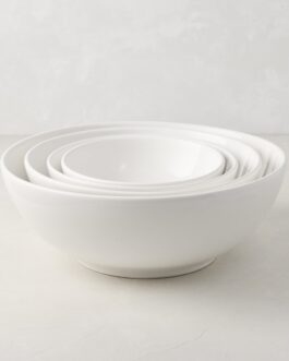 Ceramic Nesting Serve Bowls Set of 4