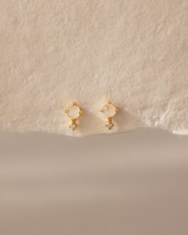 Moonstone Orbit Studs