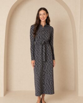 Black Striped Maxi Dress