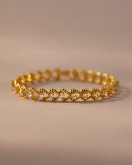 Diamond Heart Rope Bracelet