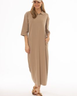 Tan Polo Dress