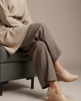 Beige Court Shoes For Ladies