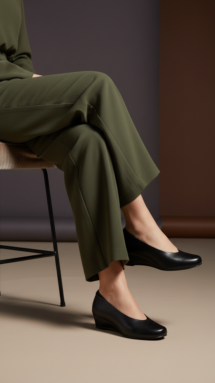 Black Court Shoes For Ladies
