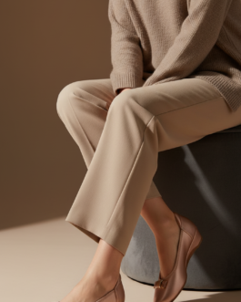 Beige Court Shoes For Ladies