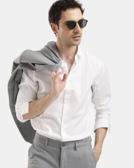 Plain Dobby Jacquard Shirt