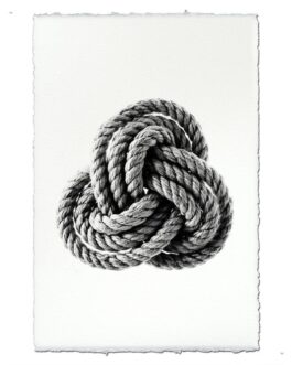 Carrick Nautical Knot Handmade Paper Wall Art Print