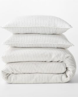 Little Wish Shirting Stripe Linen Duvet Cover