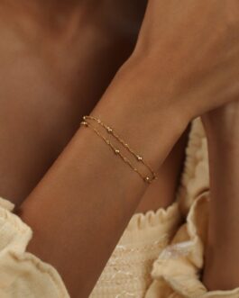 Duo Bead Chain Bracelet