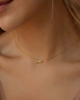 Tiny Paris Name Necklace