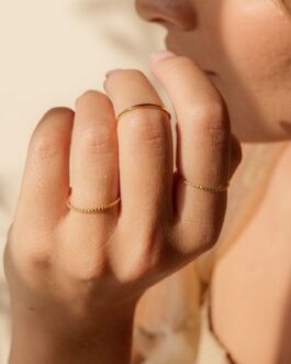 Skinny Stacking Rings Set
