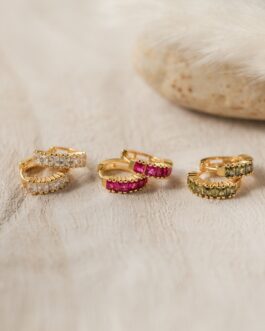Genevieve Birthstone Huggies