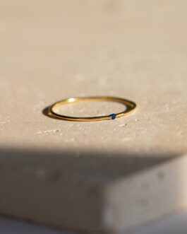 Thin Mini Birthstone Ring