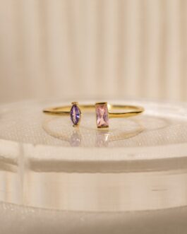 Duo Marquise Baguette Ring