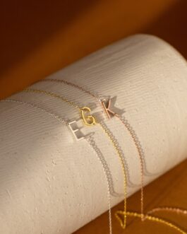 Mini Sideways Initial Necklace