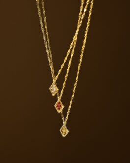 Birthstone Diamond Pendant Necklace