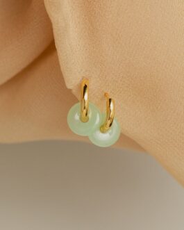 Dainty Jade Duo Hoops