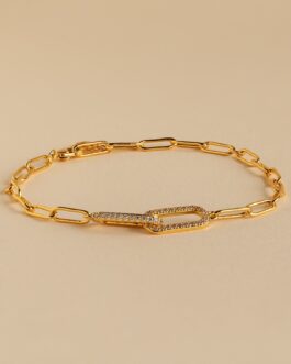Pave Link Chain Bracelet