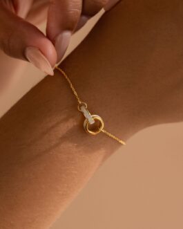 Interlocking Opal Inlay Bracelet