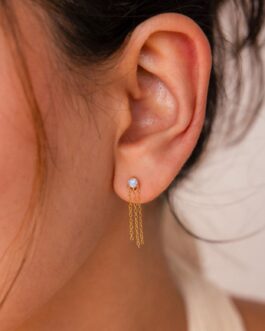 Opal Chain Earrings