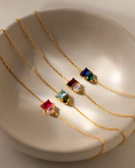 Toi et Moi Birthstone Bracelet