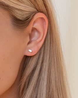 Baguette Diamond Studs