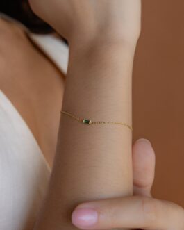 Baguette Birthstone Bracelet
