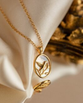 Pearl Hummingbird Necklace