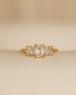 Art Deco Birthstone Ring