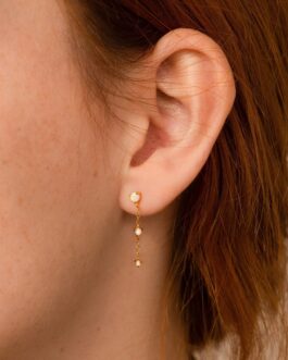 Opal Chain Drop Earrings