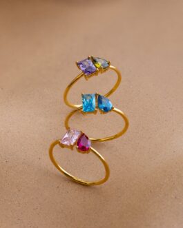 Toi et Moi Birthstone Ring