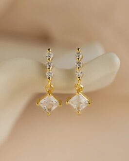 Princess Diamond Drop Studs