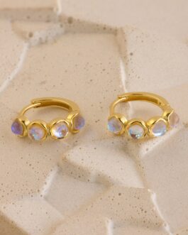 Clear Moonstone Huggies