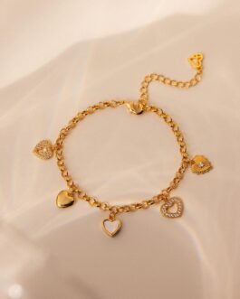 Heart Charm Bracelet