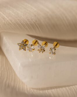 Pave Assortment Flat Back Set