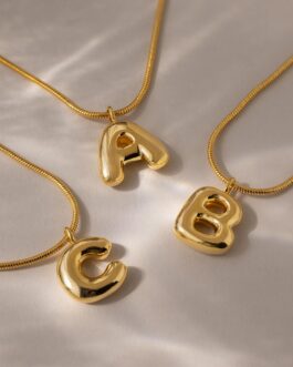 Bubble Letter Necklace