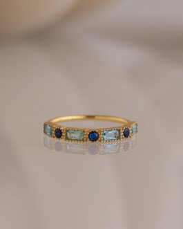 Mixed Art Deco Birthstone Ring