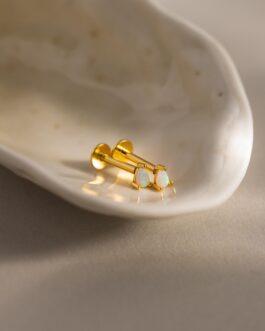 Opal Teardrop Flatback Studs