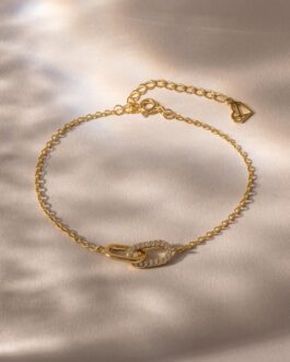 Pave Linked Pendant Bracelet