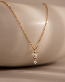 Butterfly Drop Necklace