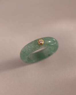 Jade Diamond Ring