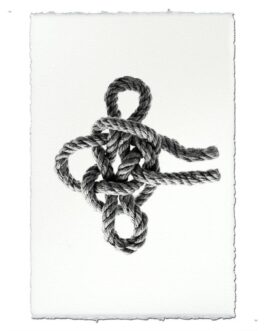 Masthead Nautical Knot Handmade Paper Wall Art Print