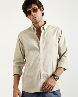 Soft Twill Biscuit Full Sleeve Shirt
