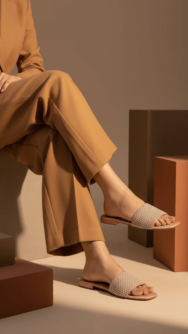 Peach Fancy Slipper