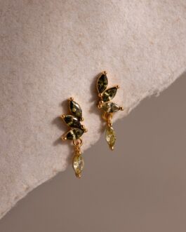 Peridot Marquise Drop Studs