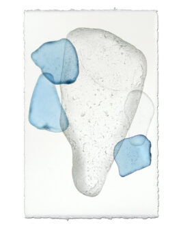 Sea Glass Handmade Paper Wall Art Print