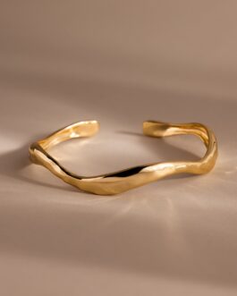 Organic Wavy Cuff Bracelet